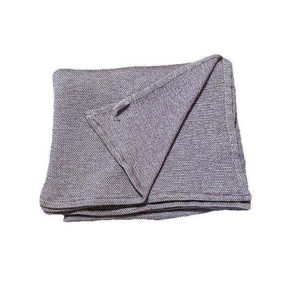 Antonio Salgado Luxury Cotton Jacquard Blanket 66x90 Dark Red White Knit Throw - Picture 5 of 8